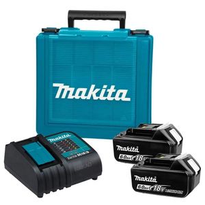 Kit 2 Bateria 18v 6Ah + Carregador 18V Bivolt + Maleta