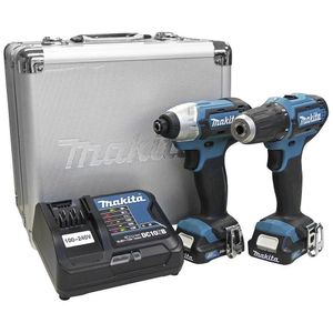 Combo Parafusadeira/Furadeira DF333D + Parafusadeira TD110D a Bateria 12V - CLX224SAX - MAKITA