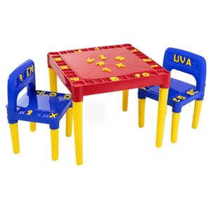 Mesa Infantil 2 Cadeira Educativa Para Crianças 3827 Tritec