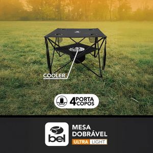 MESA DOBRÁVEL ULTRA LIGHT PRETA - BEL
