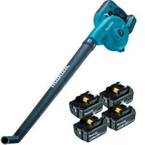 Soprador de Folhas 18V Makita DUB186Z + 4 bateria 5Ah