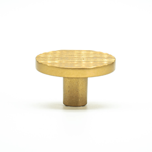 Puxador Coin Avorio P Dourado Matte